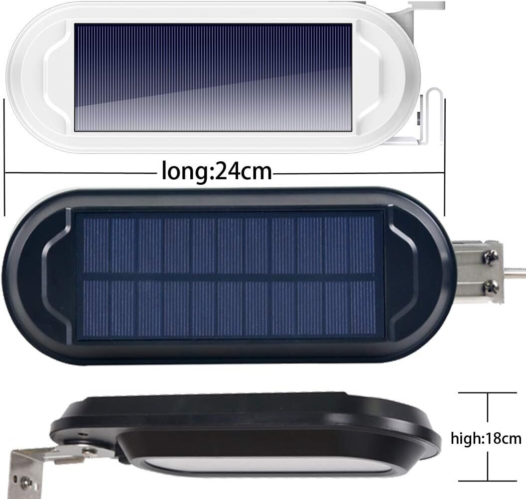 18 LED Solar Street Light, ulkona aurinkolamppu 180° laajakulma säädettävissä liiketunnistimella 600LM IP65 vedenpitävä aurinkoprojektori valot puutarhapolku valot portaat hinta ja tiedot | Jouluvalot | hobbyhall.fi