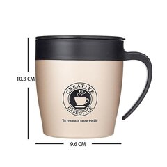 Kahva Kahvimuki Ruostumattomasta teräksestä Kupit Tyhjiöpullo Vesipullo Bussiness Kannettava Thermo Cup hinta ja tiedot | Juomapullot | hobbyhall.fi