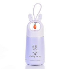 Söpö Rabbit Vacuum Ruostumattomasta teräksestä valmistettu vesipullo Matkamukipullo lapsille Purppura hinta ja tiedot | Juomapullot | hobbyhall.fi