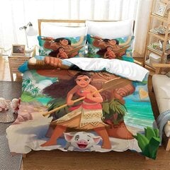 Y1163 Lakanat Moana Maui Ocean Sängynpeitesetti, Sarjakuva Pussilakanat, 3D Lasten B_200x200cm 78x78in hinta ja tiedot | Pussilakanat ja tyynyliinat | hobbyhall.fi