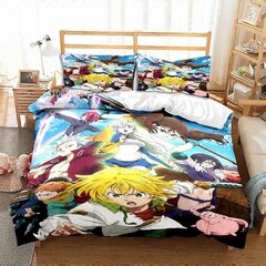 A812 Lakanat Uusi Anime Seitsemän Kuolemansyntiä Koko Kauden Kahden Hengen Vuodevaatteet Setti 2/3 Osa_135x200cm 53x78in hinta ja tiedot | Pussilakanat ja tyynyliinat | hobbyhall.fi