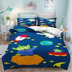 B216 Lakanat Toy Story Alien Vuodevaatteet Setti Lapsille Alien Pussilakana Tyynyliina Cartoo_135x200cm 53x78in hinta ja tiedot | Pussilakanat ja tyynyliinat | hobbyhall.fi