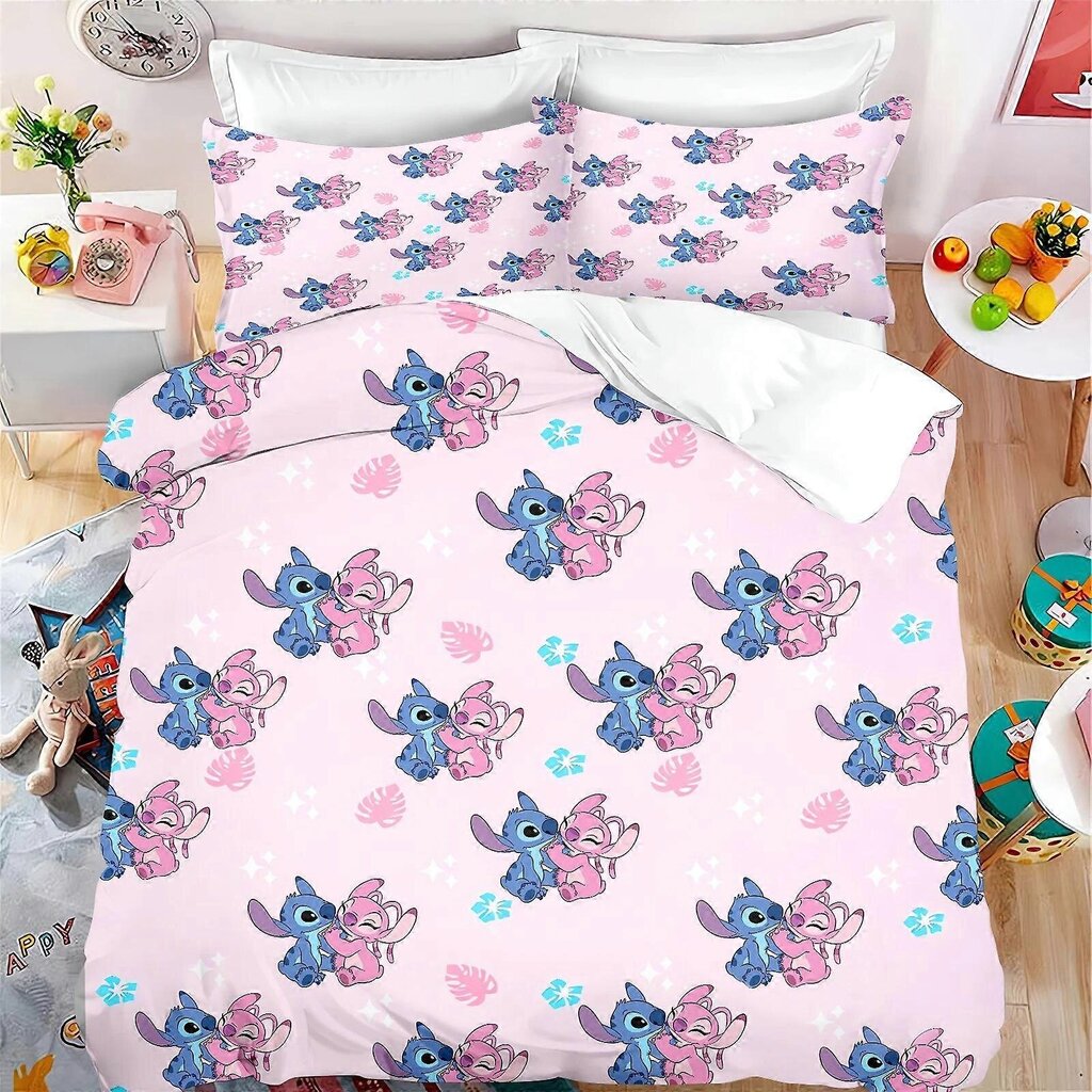 I321 Lakanat 3D-Painetut Ommeltavat Vuodevaatteet, Stitch-Peitto, Stitch Peripheral Fa_200x200cm 78x78in hinta ja tiedot | Pussilakanat ja tyynyliinat | hobbyhall.fi