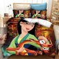 Y1627 Lakanat Mulan Sängynpeitesetti, 3D Sarjakuva Lasten Vuodevaatteet Setti, Twin Size Beddi_240x260cm 94x102in hinta ja tiedot | Pussilakanat ja tyynyliinat | hobbyhall.fi