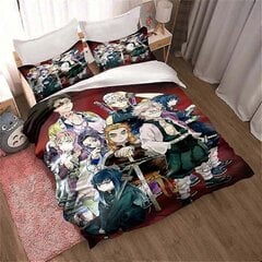 Y1451 Lakanat Demon Slayer, Anime Sarjakuva Gift King Twin Lasten Vuodevaatteet Setti_240x260cm 94x102in hinta ja tiedot | Pussilakanat ja tyynyliinat | hobbyhall.fi