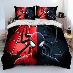 A86 Lakanat Spiderman Vuodevaatteet Setti Sängynpäällinen Universal, Irons Mans Lasten Sänky Lin_200x200cm 78x78in hinta ja tiedot | Pussilakanat ja tyynyliinat | hobbyhall.fi