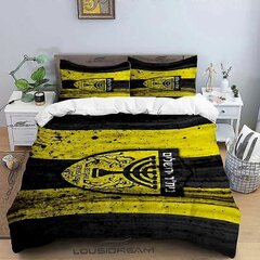 Y1276 Lakanat Beitar Jerusalem Fc All Season Kahden Hengen Vuodevaatteet Setti 3-Osainen Pehmuste Se_135x200cm 53x78in hinta ja tiedot | Pussilakanat ja tyynyliinat | hobbyhall.fi