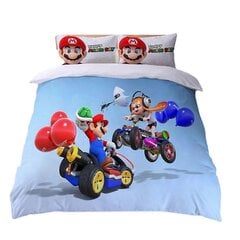 B374 Lakanat Mario Bros Game Lakanat 3D-Digitaalitulostus Super Pehmeä_135x200cm 53x78in hinta ja tiedot | Pussilakanat ja tyynyliinat | hobbyhall.fi