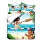 I364 Lakanat Moana Maui Ocean Sängynpeite Setti Pussilakanat, 3D Lasten Moana Bedd_135x200cm 53x78in hinta ja tiedot | Pussilakanat ja tyynyliinat | hobbyhall.fi