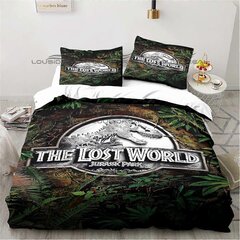 Y1323 Lakanat Jurassic Park -Vuodevaatteet Dinasours Twin Vuodevaatteet Setti 3-Osainen Peitto S_200x200cm 78x78in hinta ja tiedot | Pussilakanat ja tyynyliinat | hobbyhall.fi