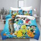 Y1115 Lakanat Pokmon Sarjakuva Vuodevaatteet Setti, Sängynpeite King-Size, Söpö Painettu Pikachu_240x260cm 94x102in hinta ja tiedot | Pussilakanat ja tyynyliinat | hobbyhall.fi