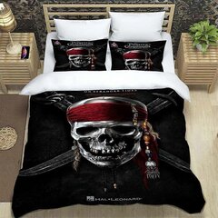 I401 Lakanat Pirates 3D Vuodevaatteet Setti Pirates Of The Caribbean Quilt Pussilakana Pil_200x200cm 78x78in hinta ja tiedot | Pussilakanat ja tyynyliinat | hobbyhall.fi