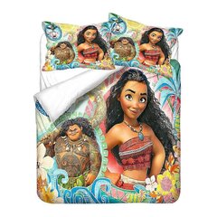 Y654 Lakanat Moana Ocean Vuodevaatteet Setti Sängynpäällinen King Size Söpö Painettu Sarjakuva Sänky_200x200cm 78x78in hinta ja tiedot | Pussilakanat ja tyynyliinat | hobbyhall.fi