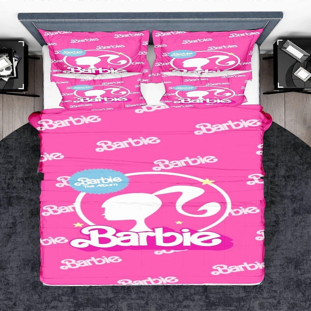 I383 Lakanat Barbie Princess Vuodevaatteet Setti 3D-Tulostus Tyttö Pussilakana Tyynyliina G_200x200cm 78x78in hinta ja tiedot | Pussilakanat ja tyynyliinat | hobbyhall.fi