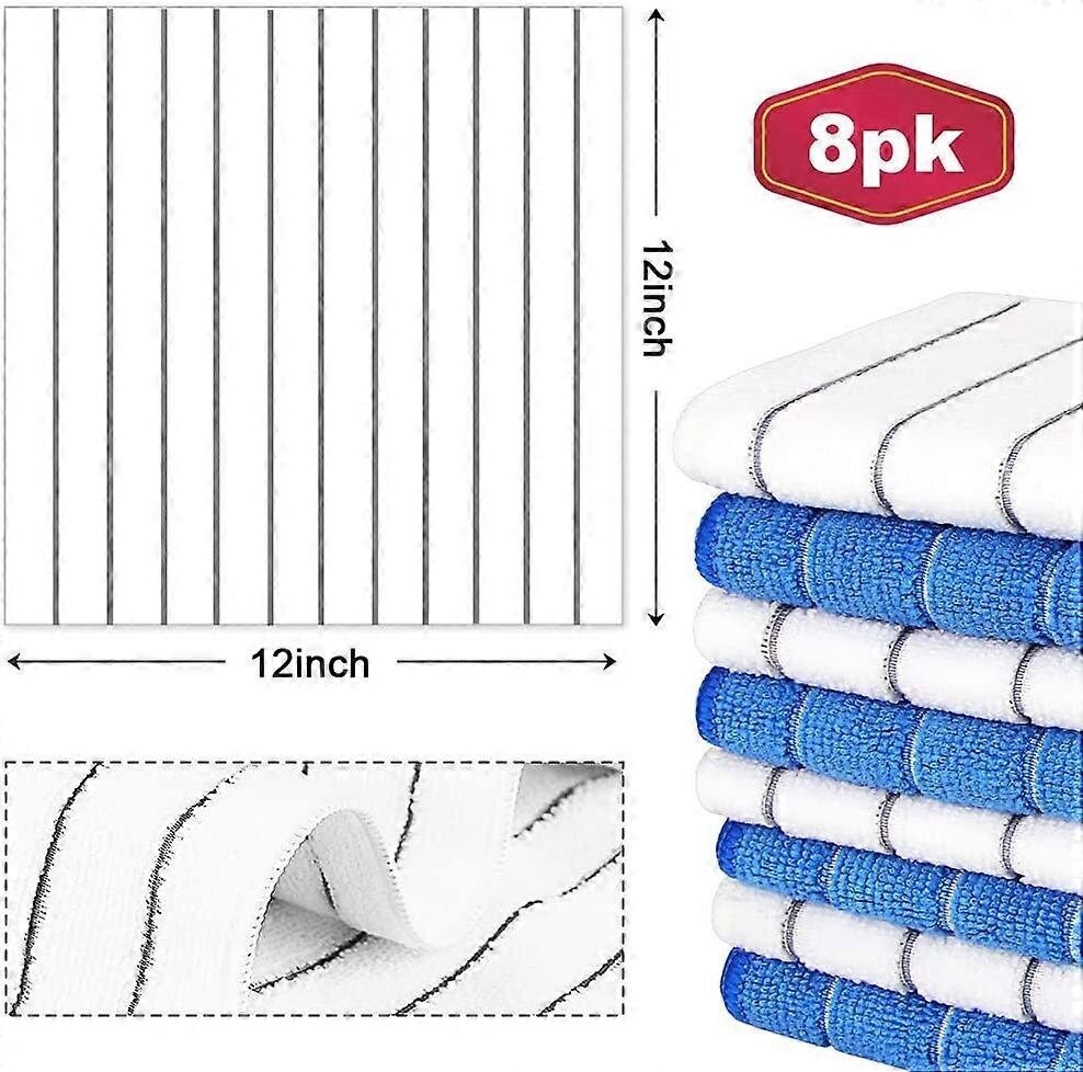 8 Mikrokuituliinaa Keittiöpyyhkeet, 30 x 30 cm hinta ja tiedot | Pöytäliinat, tabletit ja lautasliinat | hobbyhall.fi