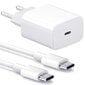 Samsung Laturi - Pikalaturi 20w Usb -c - Virtalähde + kaapeli 2m Valkoinen hinta ja tiedot | Puhelimen laturit | hobbyhall.fi