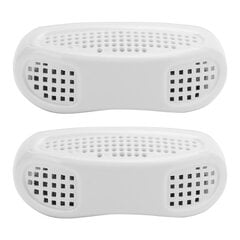 2kpl Kannettava kuorsauksenestolaite Sleep Аid Device Solution Set White hinta ja tiedot | Kasvojenhoitolaitteet | hobbyhall.fi