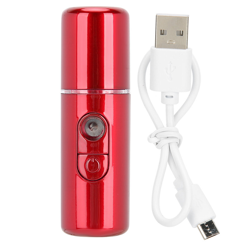 Nano Mist Sprayer Syväkosteuttava kannettava USB-kasvojenkostutin SkinCare Beauty Tool Red hinta ja tiedot | Kasvojenhoitolaitteet | hobbyhall.fi