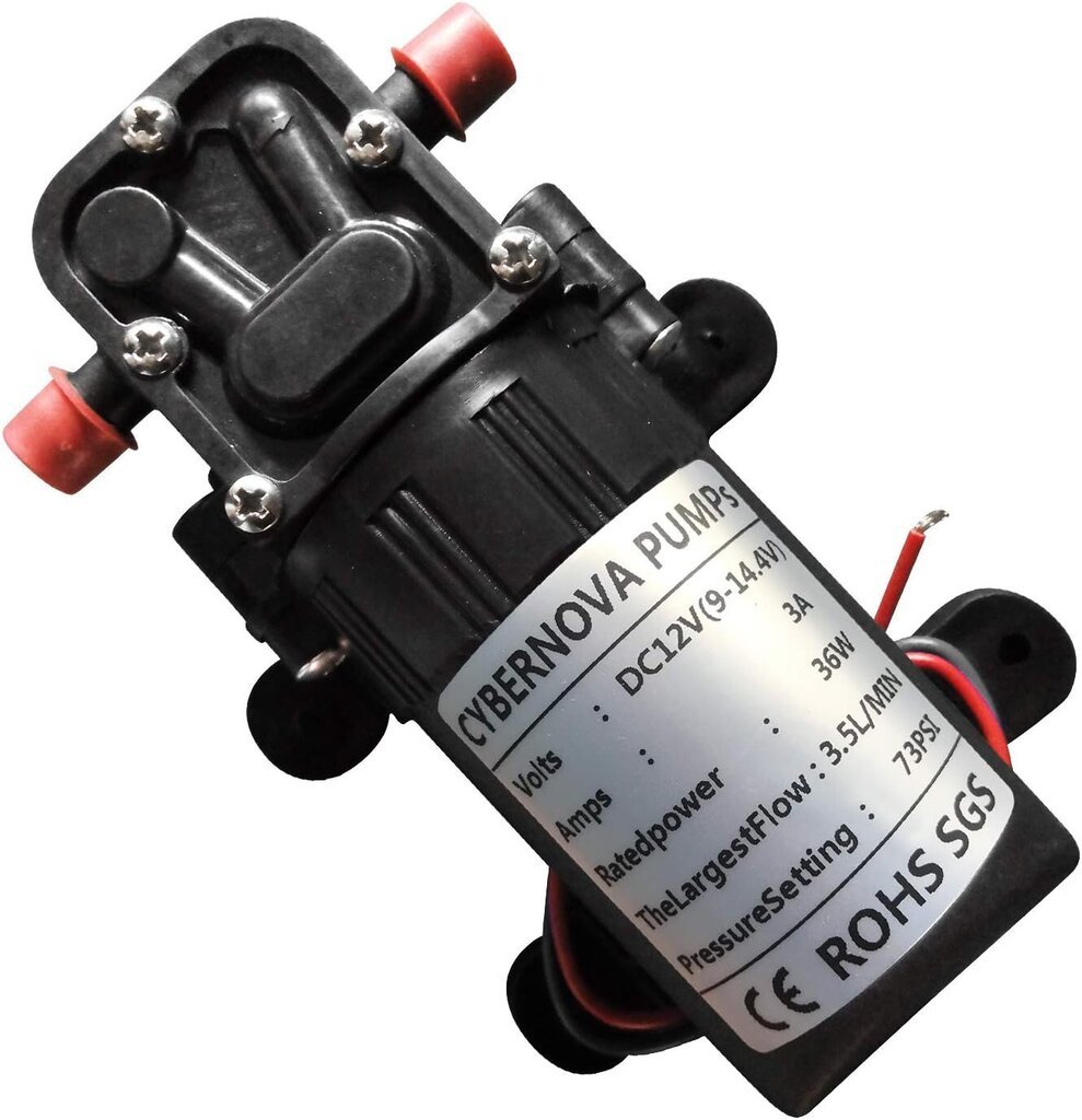 DC12V 73 PSI 3,5 L/m Pehmeä vesi, korkeapaineinen kalvo itseimevä pumppu letkulla Kasvihuonetilan/puutarhan/maatalouden puhdistus hinta ja tiedot | Puhdasvesipumput | hobbyhall.fi