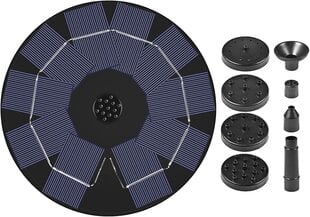 Aurinkopumppu lintukylpyyn, 8-osainen aurinkosuihkulähde ladattavalla akulla, itsenäinen kelluva aurinkosuihkulähde lintukylpyyn, Elegance hinta ja tiedot | Puutarhapumput | hobbyhall.fi