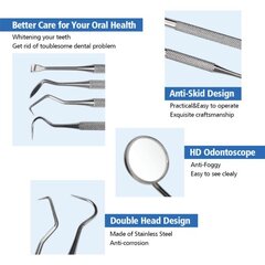 Ammattimainen suuhygieniasarja - 4 osaa ruostumatonta terästä, hopea hinta ja tiedot | Suuhygienia | hobbyhall.fi