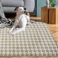 Clover Houndstooth Beige pehmomatto hinta ja tiedot | Isot matot | hobbyhall.fi