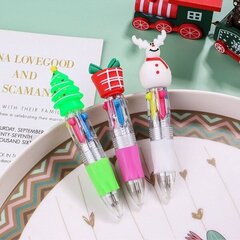 3kpl Joulukuulakynä Santa Claus Pen 4-värinen painokynä 3kpl satunnainen hinta ja tiedot | Toimistotarvikkeet | hobbyhall.fi