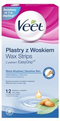 Vahanauhat herkälle iholle Veet Cold Wax Strips 12 kpl hinta ja tiedot | Veet Hajuvedet ja kosmetiikka | hobbyhall.fi