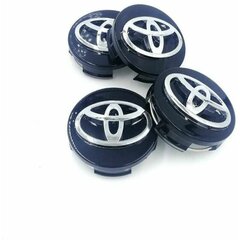 Toyota 4 62mm Wheel Center Cap mustalle logomerkille hinta ja tiedot | Kampaamotuotteet | hobbyhall.fi