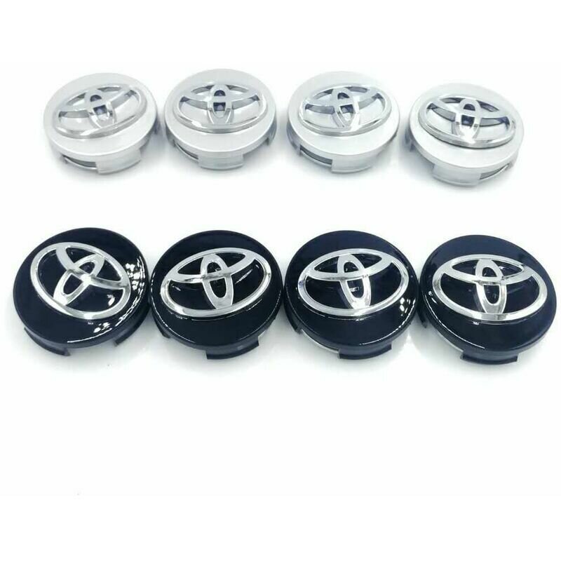 Toyota 4 62mm Wheel Center Cap mustalle logomerkille hinta ja tiedot | Kampaamotuotteet | hobbyhall.fi