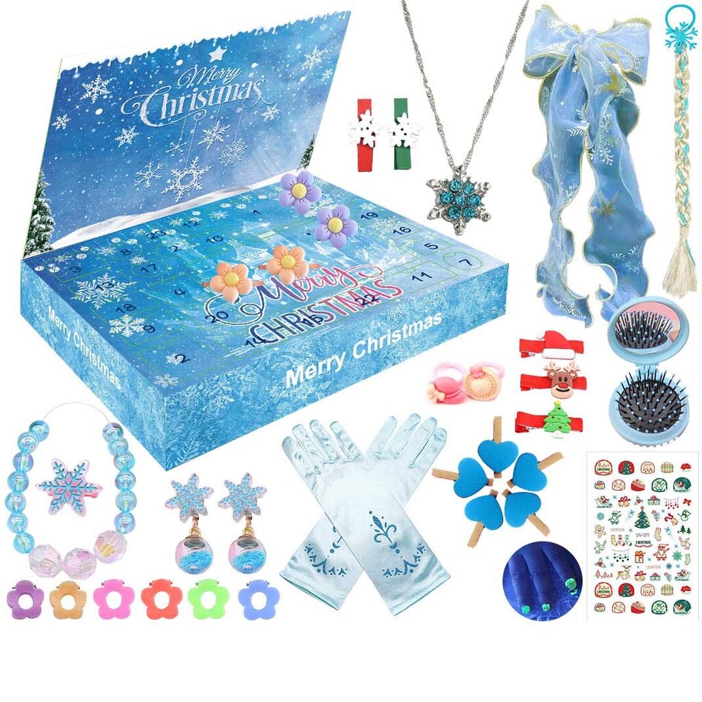 Joulun adventtikalenteri 24 päivän lähtölaskenta blind box dekompressiolelu setti-XT-98 hinta ja tiedot | Joulukoristeet | hobbyhall.fi