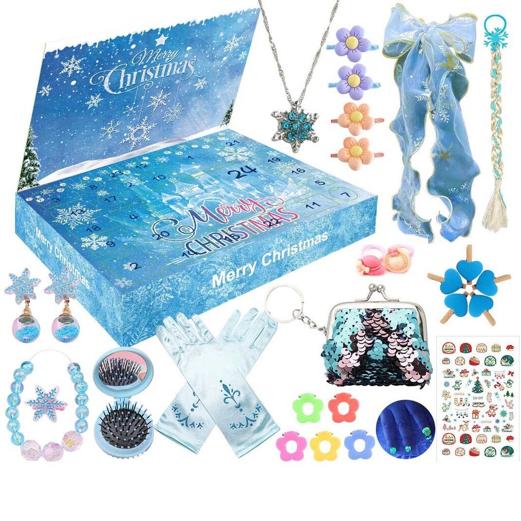 Joulun adventtikalenteri 24 päivän lähtölaskenta blind box dekompressiolelu setti-XT-97 hinta ja tiedot | Joulukoristeet | hobbyhall.fi