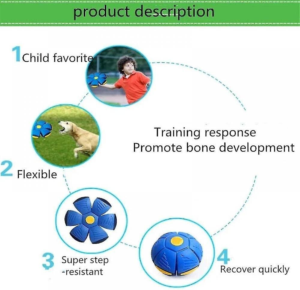 2023 Uusi lemmikkieläinlelu lentävä lautanen pallo, lentävä lautanen pallo koiran lelu, lemmikkieläinten lelu lentävä lautanen, 6 led-valoa hinta ja tiedot | Koiran lelut | hobbyhall.fi