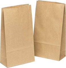 Paperikassit, 100 kpl Lahjakassit Ruskeat Laukut Käsintehty Kraft Paper Diy Pohjakassi Adventtikalenteri Kraft Paperikassit 9*17*5,5 cm hinta ja tiedot | Joulukoristeet | hobbyhall.fi