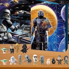 2023 Joulun Star Wars Figuurisetti Adventtikalenteri 24 päivän joulukalenteri Lahjakakkukoristeet Koristeet Patsaat Kokoelmat hinta ja tiedot | Joulukoristeet | hobbyhall.fi