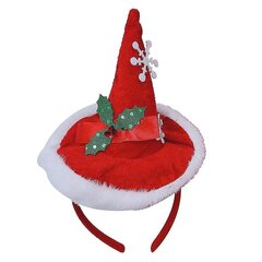 Paljetti Santa Hat -pääpanta kultasävyisellä kimaltelevalla kruunulla, jouluaiheiset hiustarvikkeet hinta ja tiedot | Joulukoristeet | hobbyhall.fi