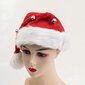 Joulupukin hattu kelloilla Joululomahattu Unisex Red Fluff Santa Hat hinta ja tiedot | Joulukoristeet | hobbyhall.fi