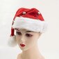 Joulupukin hattu kelloilla Joululomahattu Unisex Red Fluff Santa Hat hinta ja tiedot | Joulukoristeet | hobbyhall.fi