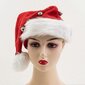 Joulupukin hattu kelloilla Joululomahattu Unisex Red Fluff Santa Hat hinta ja tiedot | Joulukoristeet | hobbyhall.fi