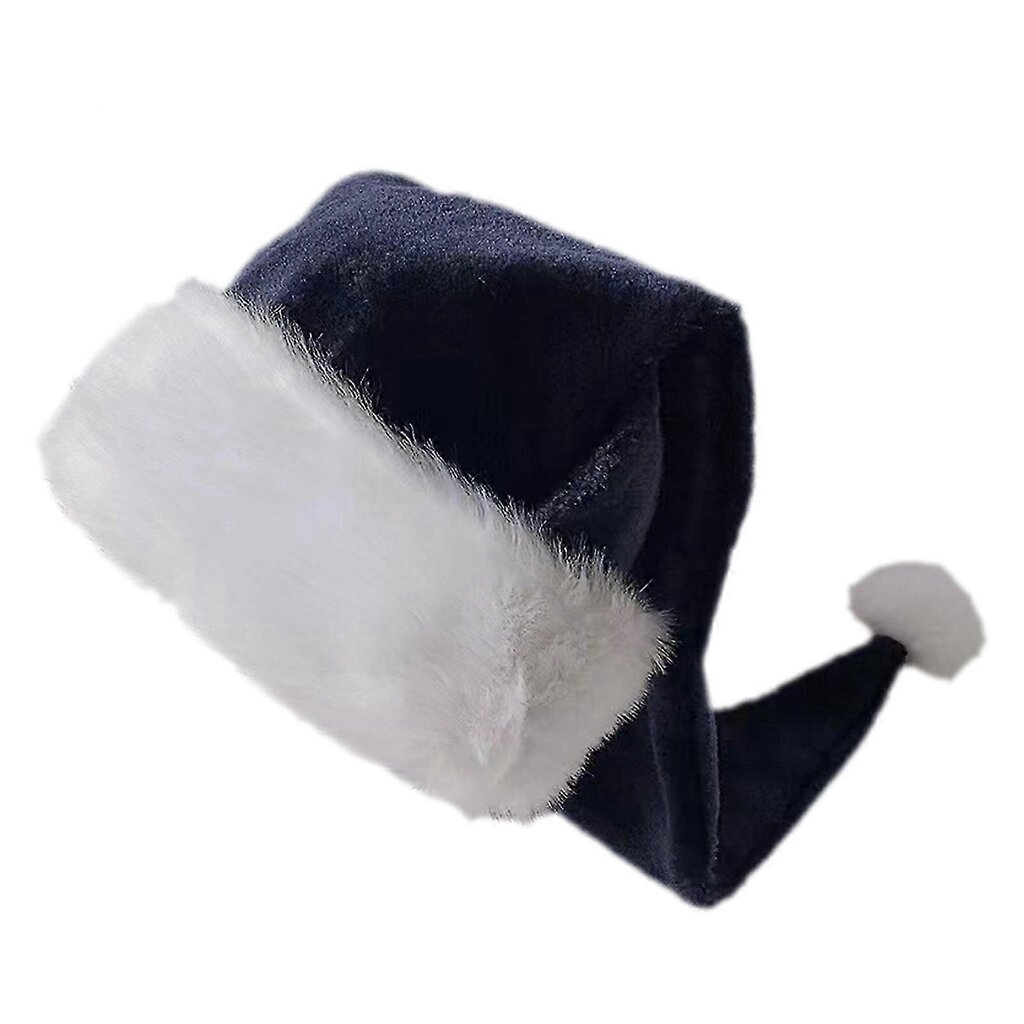 Joulupukin hattu aikuisille Unisex Velvet Comfort Extra Paksu Xmas Hat Joulun uudenvuoden juhlajuhla koristeellinen lomahattu hinta ja tiedot | Joulukoristeet | hobbyhall.fi