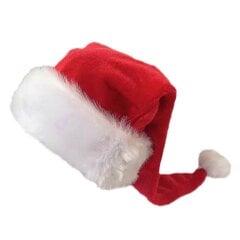 Joulupukin hattu aikuisille Unisex Velvet Comfort Extra Paksu Xmas Hat Joulun uudenvuoden juhlajuhla koristeellinen lomahattu hinta ja tiedot | Joulukoristeet | hobbyhall.fi