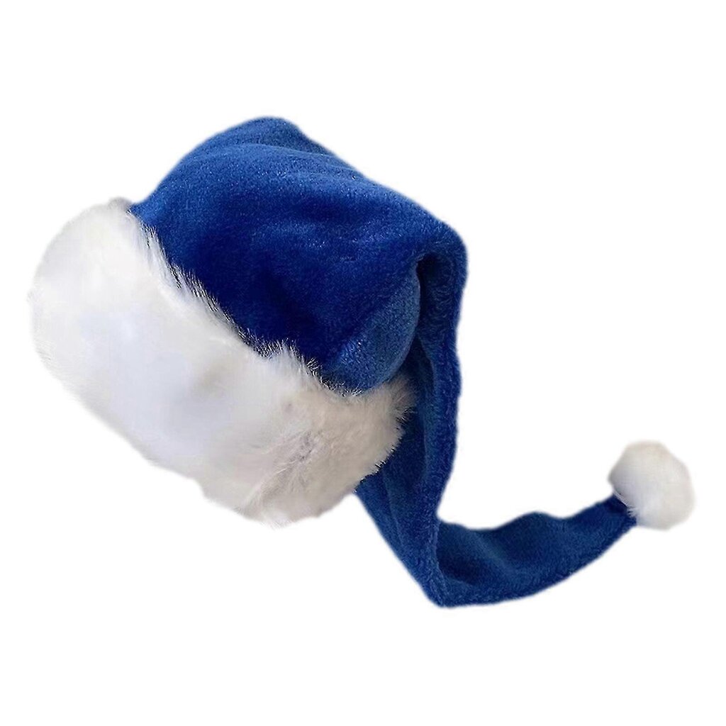 Joulupukin hattu aikuisille Unisex Velvet Comfort Extra Paksu Xmas Hat Joulun uudenvuoden juhlajuhla koristeellinen lomahattu hinta ja tiedot | Joulukoristeet | hobbyhall.fi