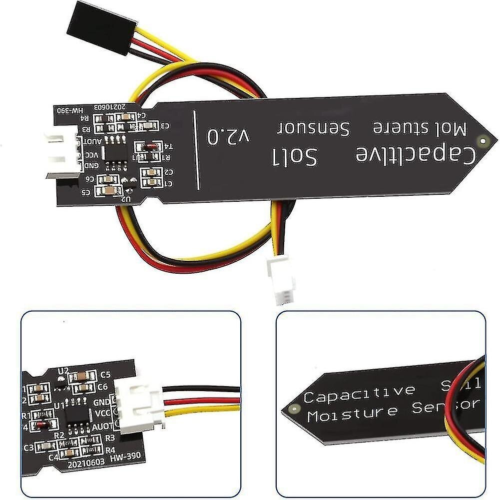 10 kpl kapasitiivinen maaperän kosteusanturimoduuli 3,3-5,5 V 3-napainen W/painovoiman korroosionkestävä hinta ja tiedot | Puutarhaletkut, kastelukannut ja muut kastelutarvikkeet | hobbyhall.fi