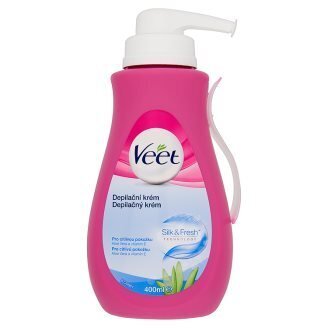 Veet Silk Fresh -karvanpoistovoide herkälle iholle, 400 ml hinta ja tiedot | Karvanpoistoaineet | hobbyhall.fi