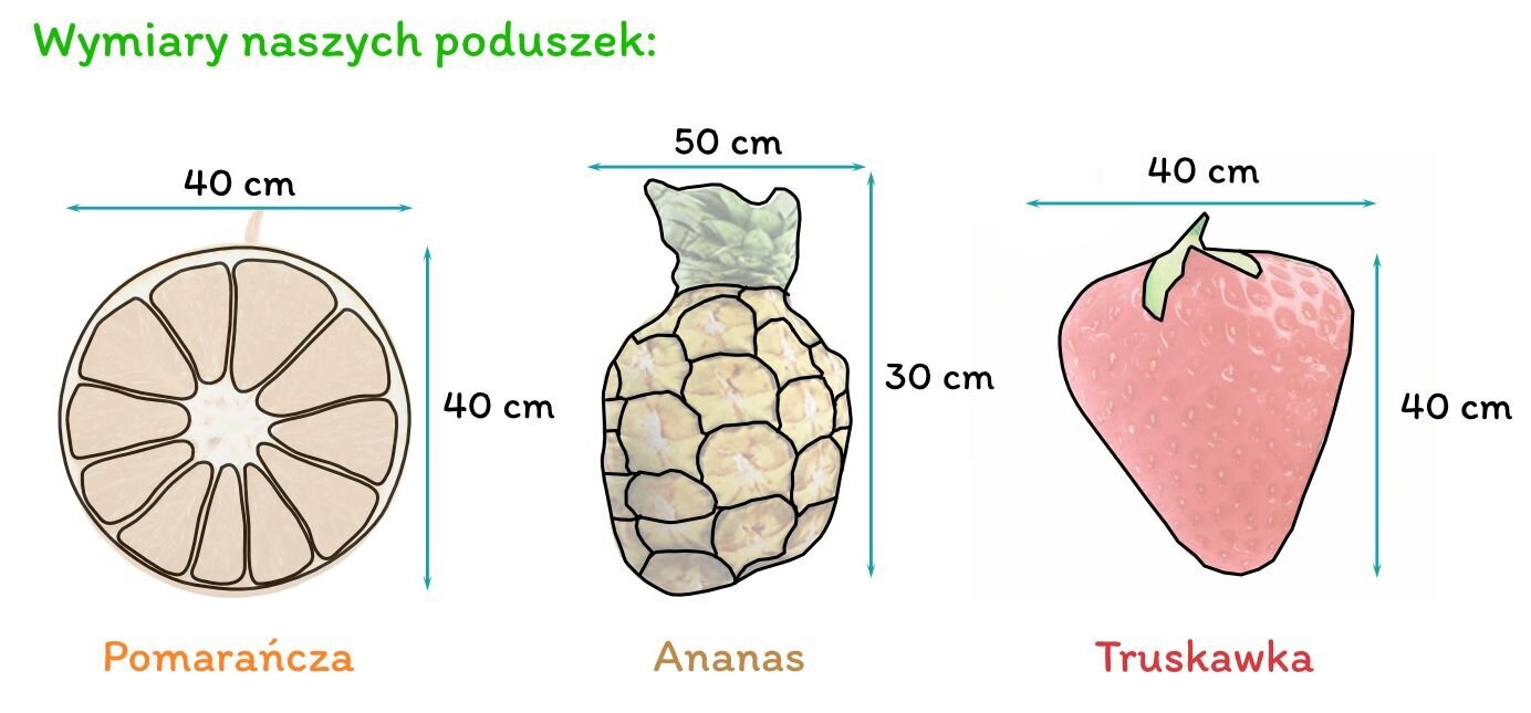 Pehmoinen ananashedelmätyyny hinta ja tiedot | Istuintyynyt, pehmusteet ja päälliset | hobbyhall.fi