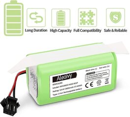 14,4v 2600mah Li-ion ladattava vaihtoakku, joka on yhteensopiva Ecovacs Deebot N79s,n79,dn622,eufy Robovac 11,11s kanssa hinta ja tiedot | Pölynimurin akut | hobbyhall.fi