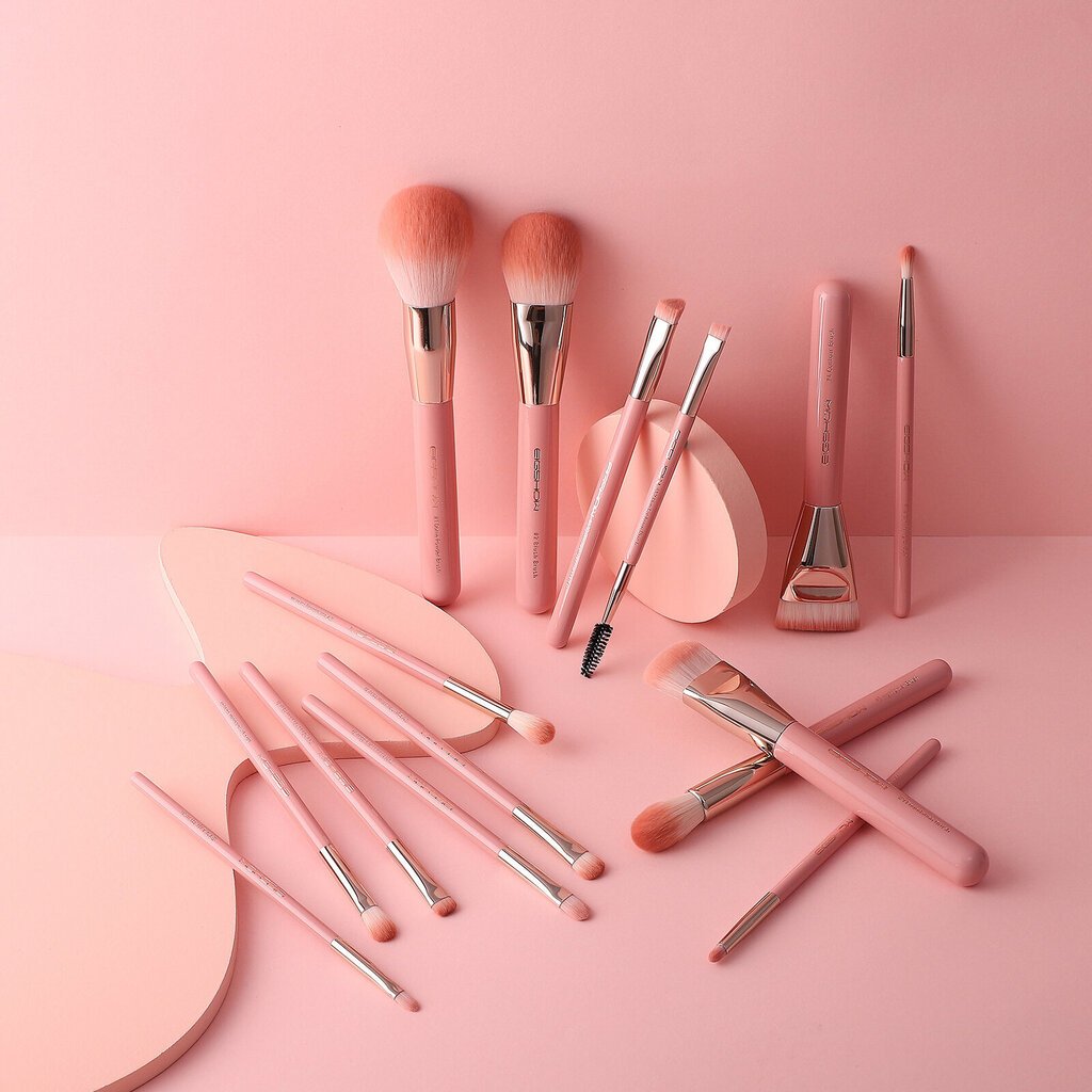 Eigshow Beauty 15 Brush Set Series Jade Misty Rose hinta ja tiedot | Meikkisiveltimet ja meikkisienet | hobbyhall.fi