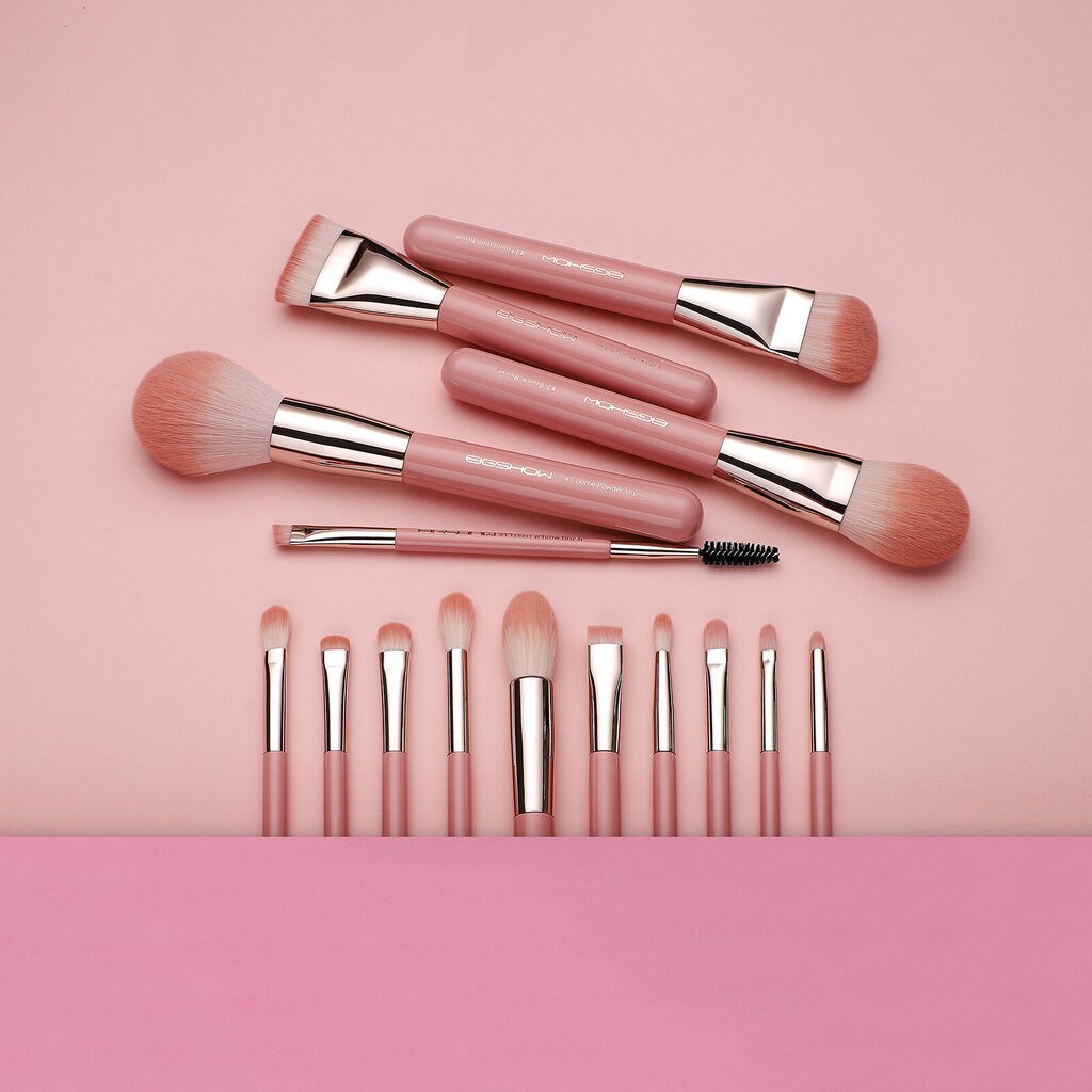 Eigshow Beauty 15 Brush Set Series Jade Misty Rose hinta ja tiedot | Meikkisiveltimet ja meikkisienet | hobbyhall.fi