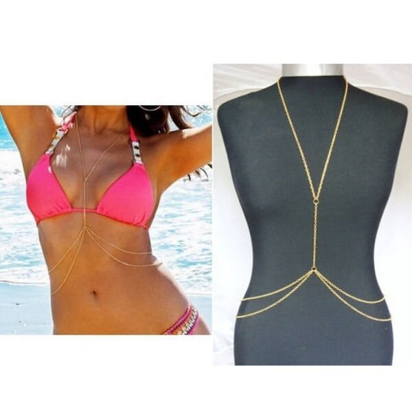 Galaxy Fashion Body Chain Jewelry Belly Chain - Body Chain - kultaa hinta ja tiedot | Korusetit | hobbyhall.fi