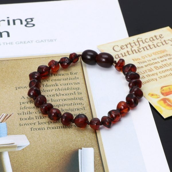 Natural Baltic Amber Rannekoru vauvoille - Baltic Amber Anklet Baby Pearl Jewelry null - C hinta ja tiedot | Korusetit | hobbyhall.fi